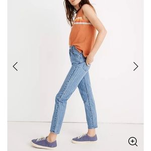 Madewell Petite Perfect Vintage Jean: Pinstripe